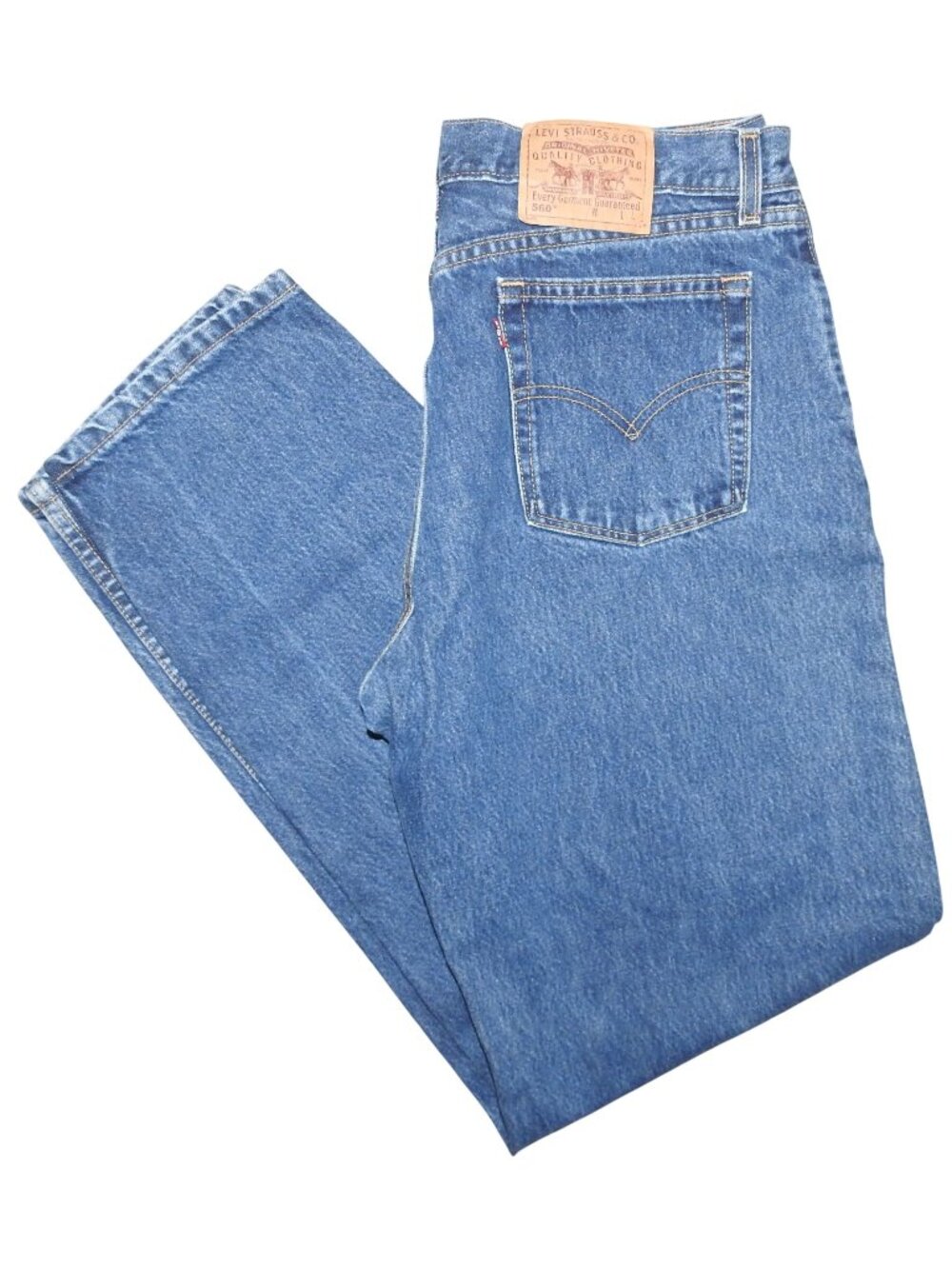 Vintage Levi's 560 Loose Fit Tapered Leg Denim Blue Jeans Women's 14 Mis L USA